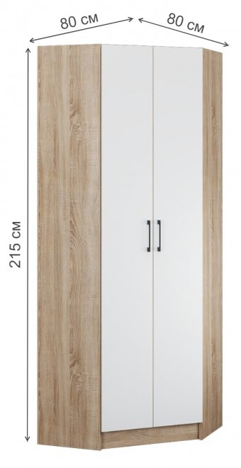 Шкаф Денвер дуб сонома / белый