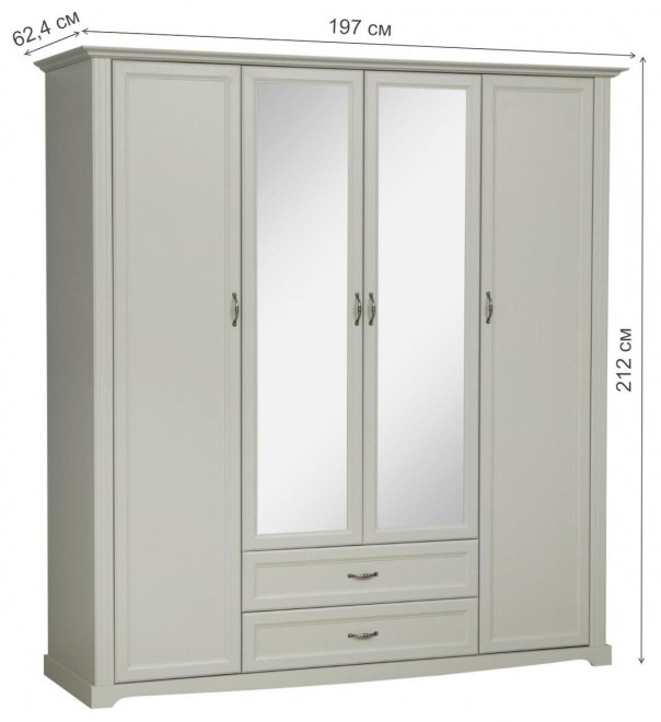 Шкаф Сохо 32.01 серый