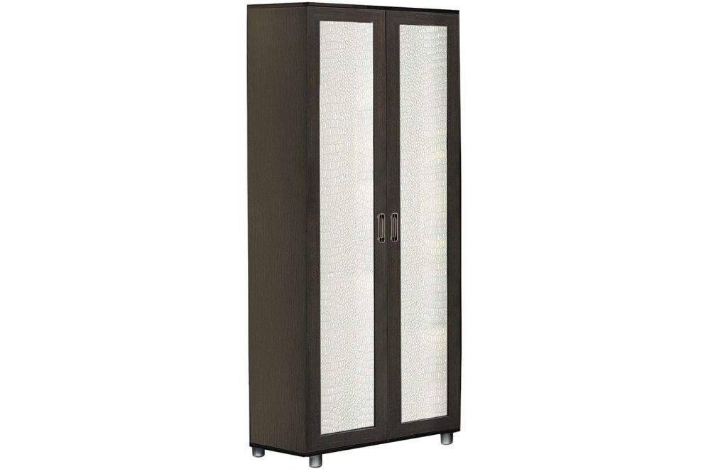 Шкаф двухдверный Аллегро венге linum / caiman белый