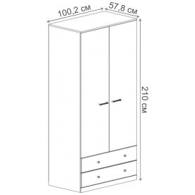 Шкаф  Джаггер 2DG2S