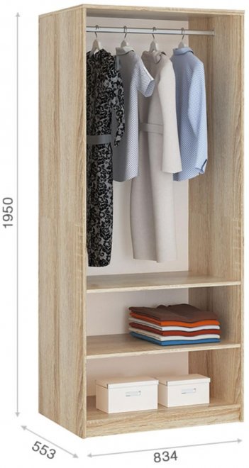 Шкаф Джица дуб сонома / белый