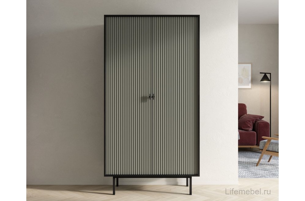 Шкаф Эмерсон (Emerson) EM091/gray/L черный