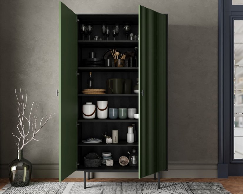 Шкаф Эмерсон (Emerson) EM091/green/L черный