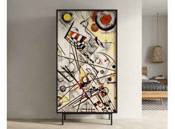 Распашной шкаф Эмерсон (Emerson) EM091/Print_01 черный