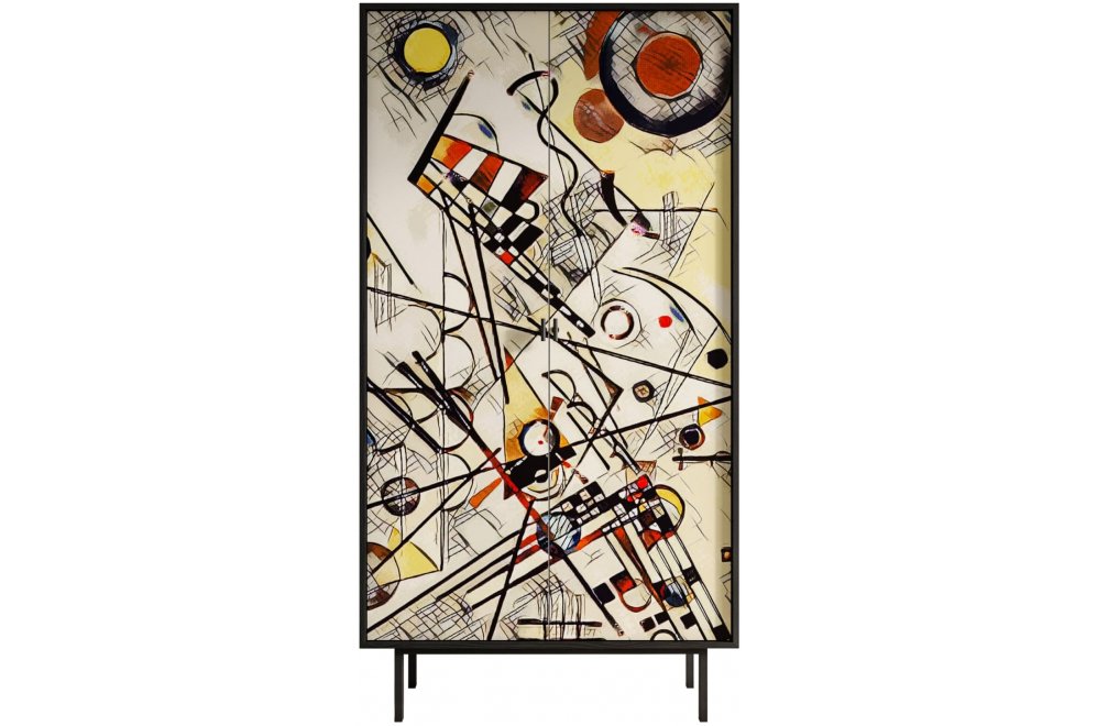 Шкаф Эмерсон (Emerson) EM091/Print_01 черный