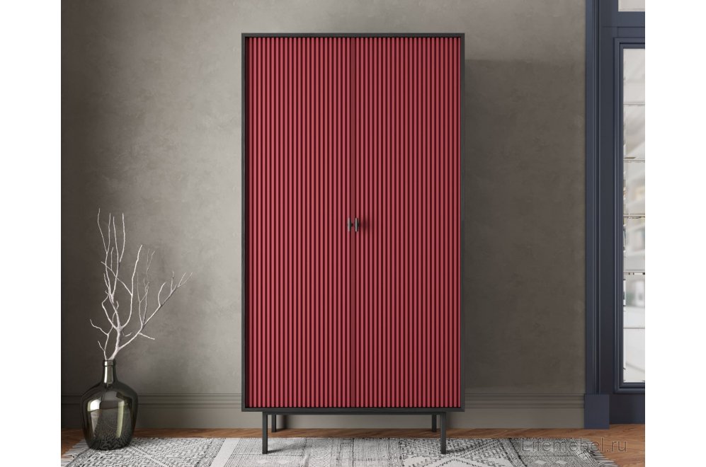 Шкаф Эмерсон (Emerson) EM091/red/L черный