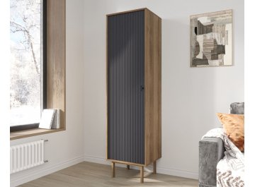 Шкаф распашной Эмерсон (Emerson) EM101/7024/L коричневый