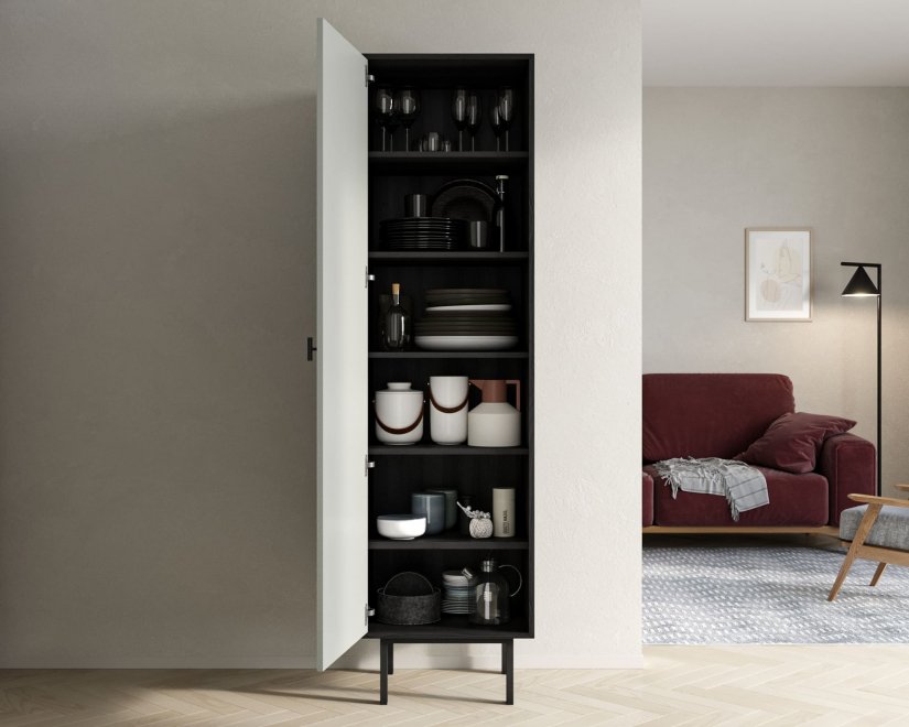 Шкаф Эмерсон (Emerson) EM101/gray/L черный