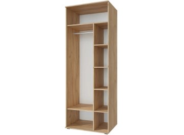 Платяной шкаф Эмилия ЭЛ-16К дуб крафт золотой / меренга