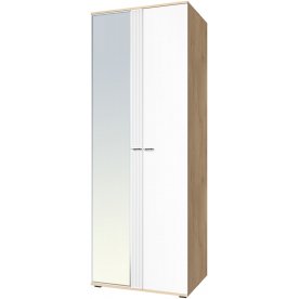 Шкаф Эмилия ЭЛ-16К дуб крафт золотой / меренга