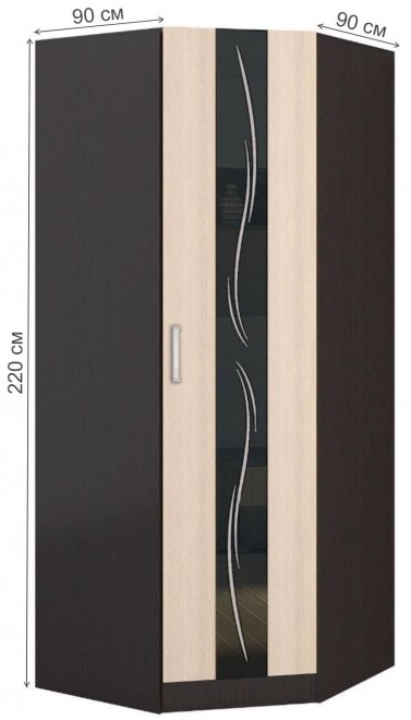 Шкаф Эрика венге / дуб молочный