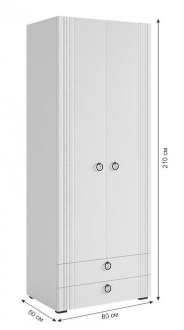 Шкаф Ева 103.01 белое дерево / белый матовый