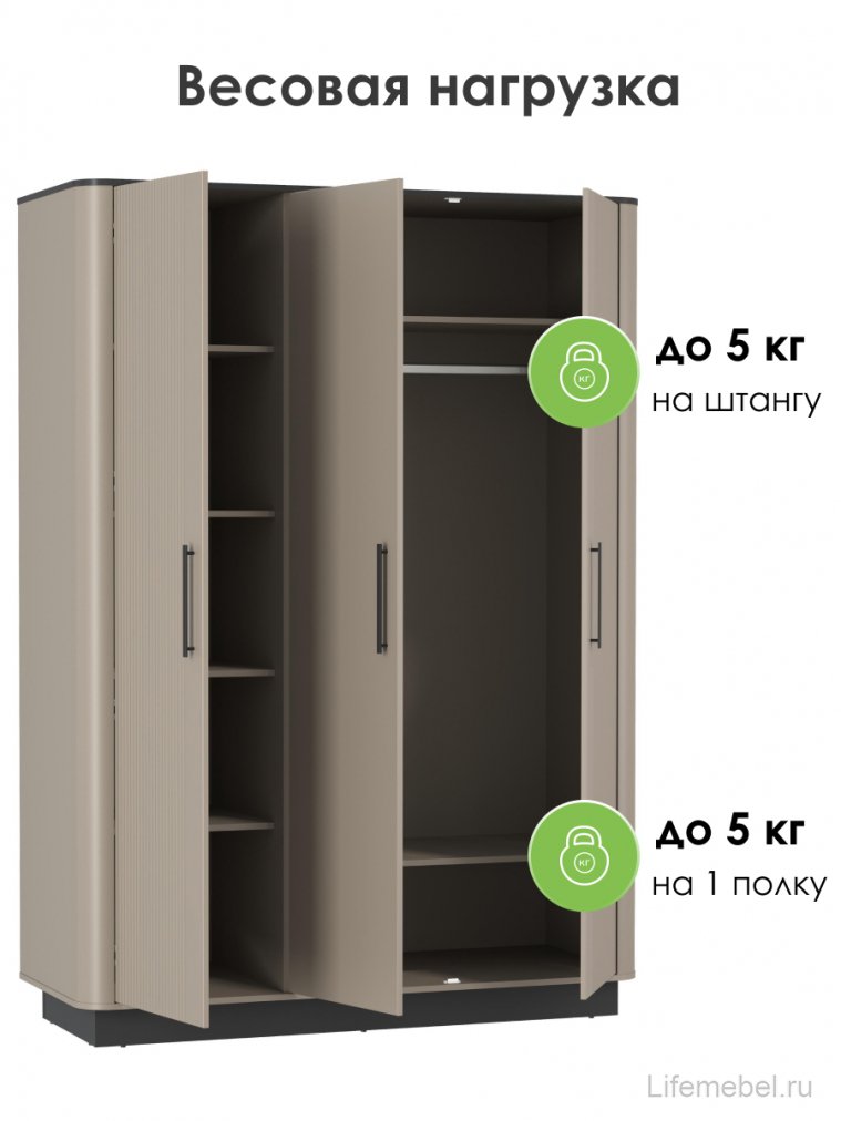 Шкаф Фиделия 76.09 серый камень