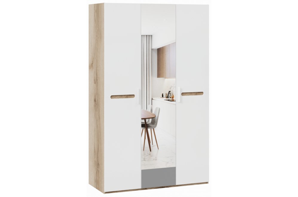 Шкаф Фьюжн ТД-260.07.43 белый глянец / дуб делано