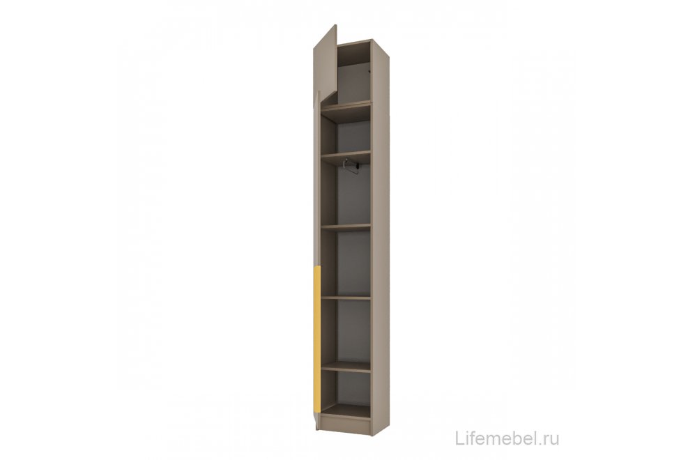 Шкаф Голд Бостон с антесолью 40 глиняно-серый