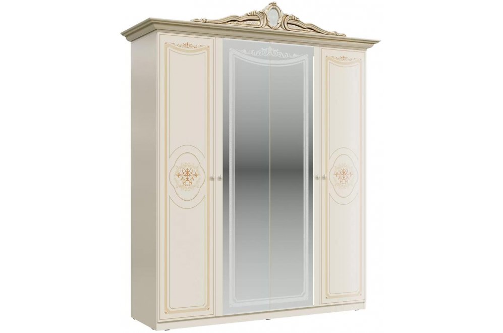 Шкаф Грация 190 слоновая кость