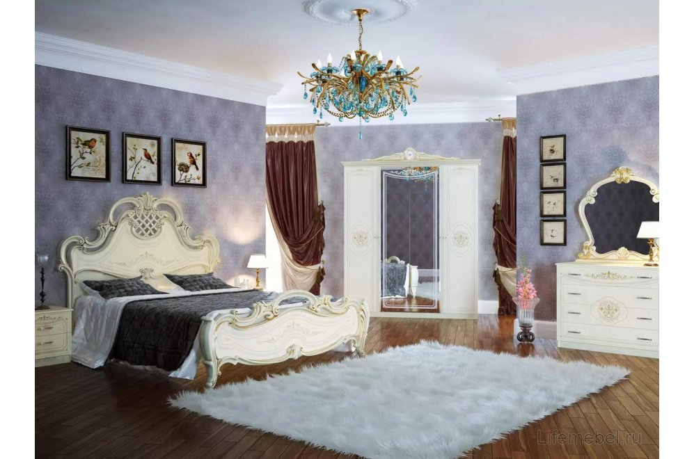 Шкаф Грация 190 слоновая кость