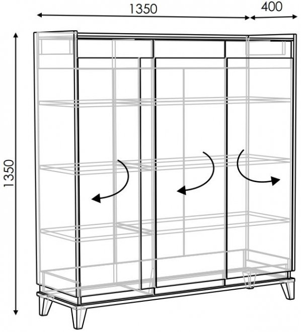 Шкаф Матера модель 4 палермо