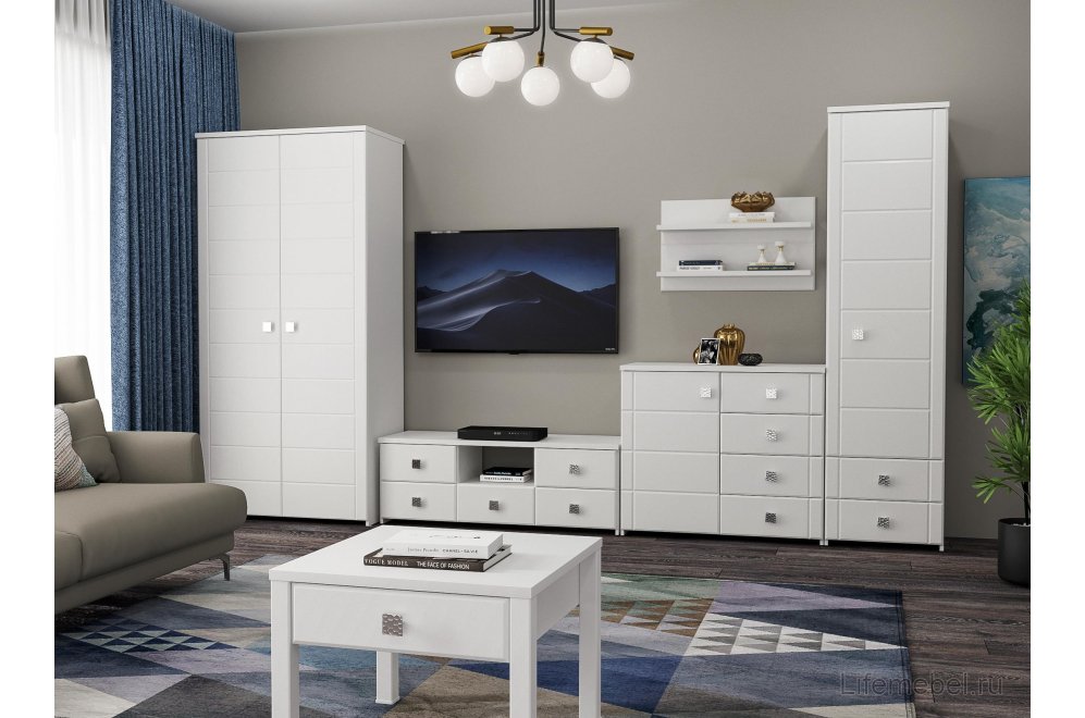 Шкаф Изабель ИЗ-61К белое дерево