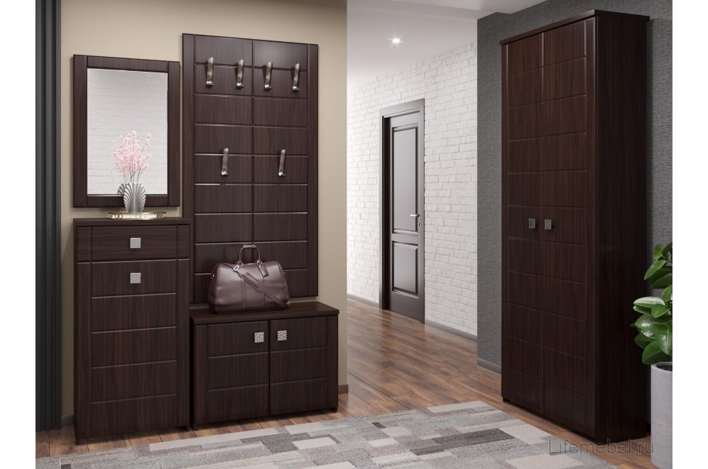 Шкаф Изабель ИЗ-64К орех темный