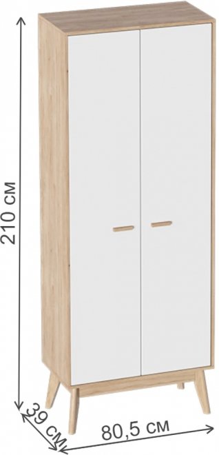 Шкаф Калгари дуб натуральный светлый