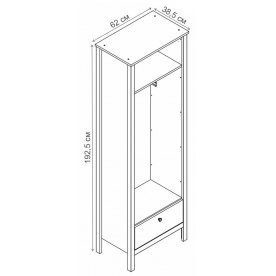 Шкаф Хельга SZF1W1S 60