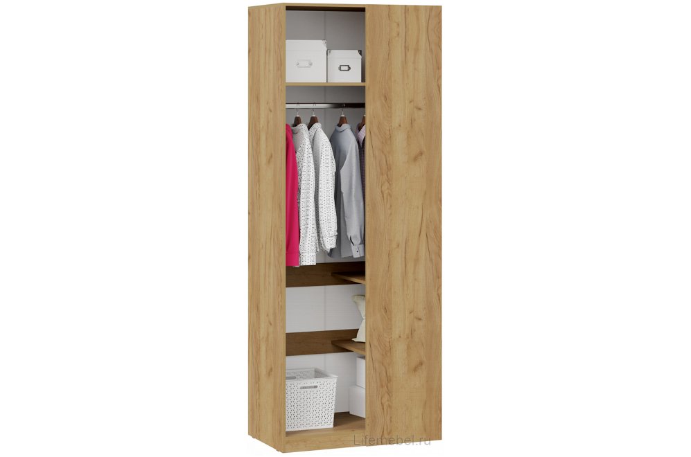 Шкаф Хилтон угловой дуб крафт золотой / графит матовый