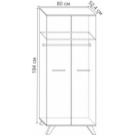Шкаф Лаэль Сканди 80