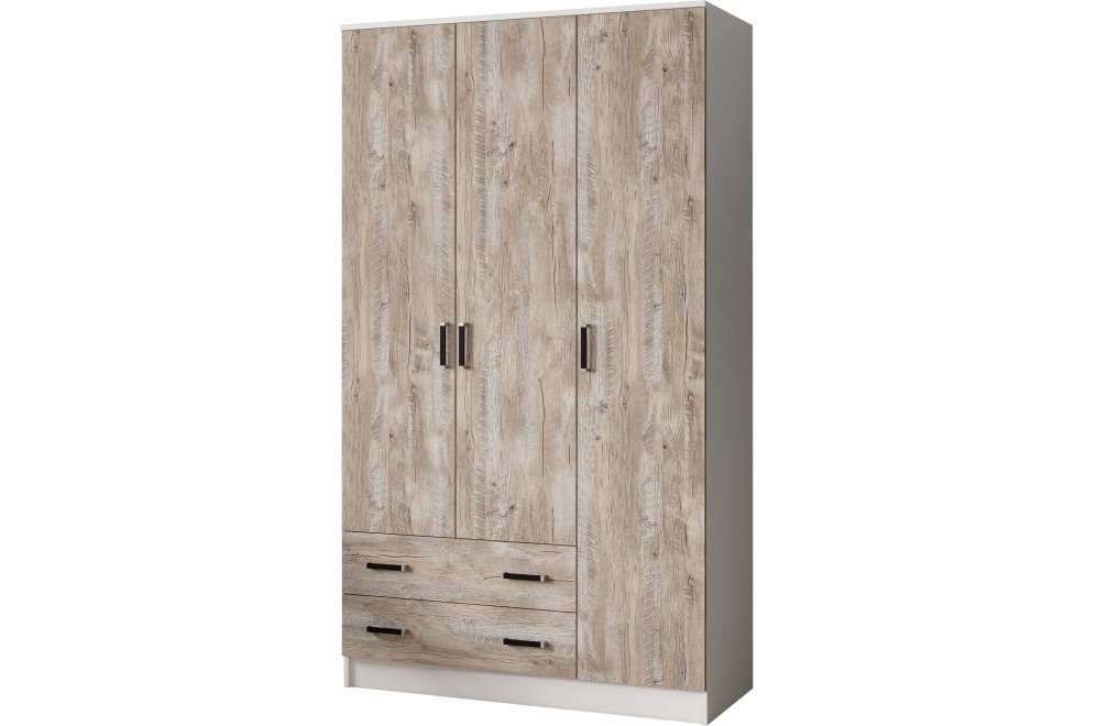 Шкаф Лагуна 120 белый / дуб юкон