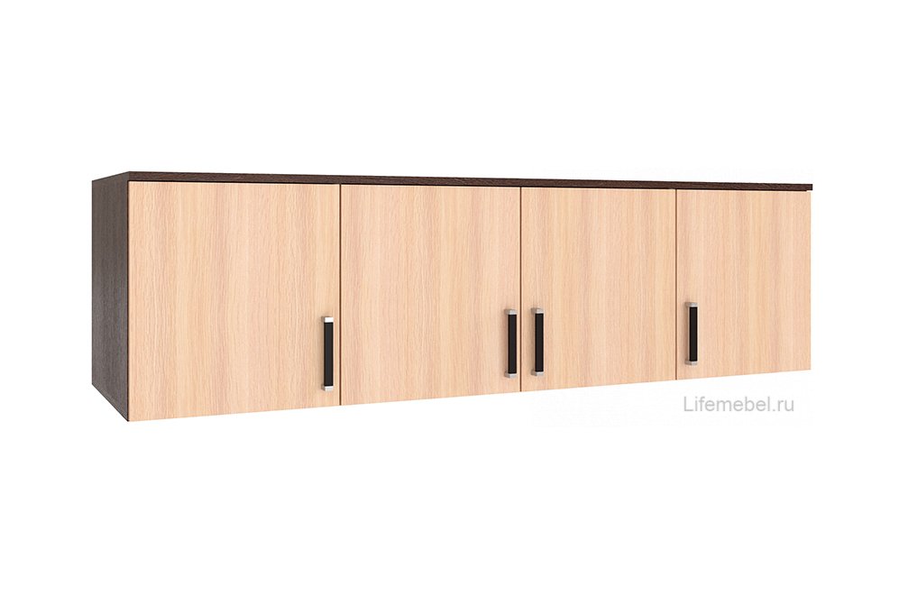 Шкаф Лагуна 160 см венге / дуб молочный
