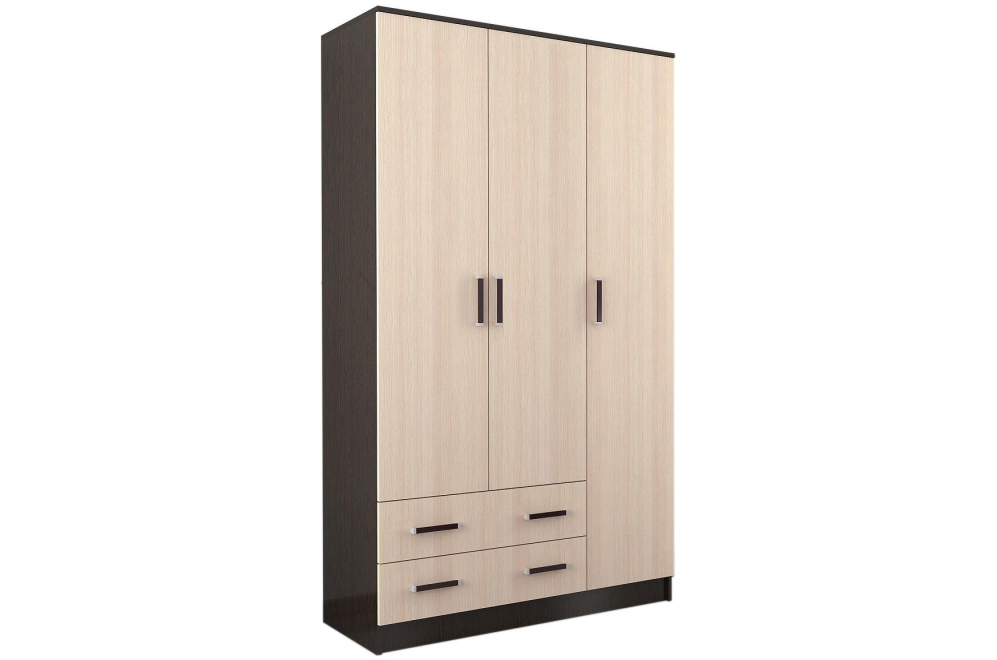 Шкаф Лагуна 1,2 без зеркала венге / дуб молочный