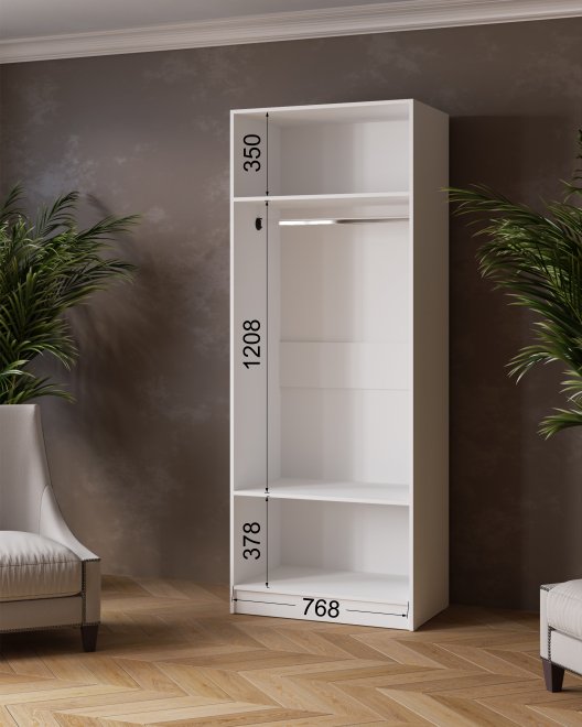 Шкаф Ларс 80 белый