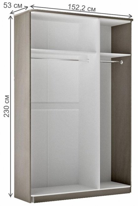 Шкаф Лацио 3-х дверный серый камень