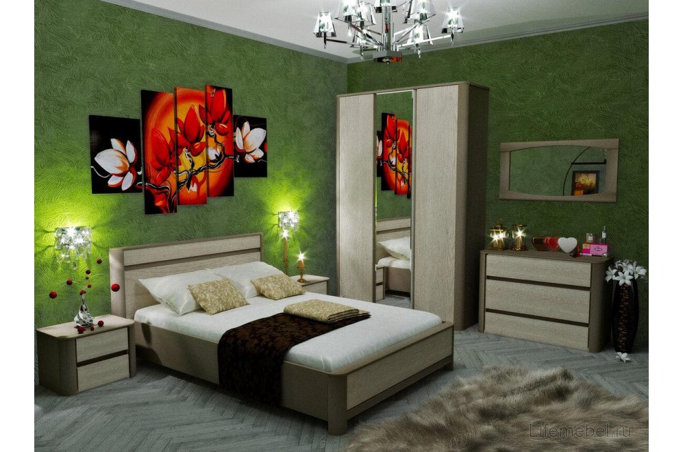 Шкаф Лацио 3-х дверный серый камень