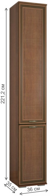 Шкаф Ливорно ЛШ-1 орех донской