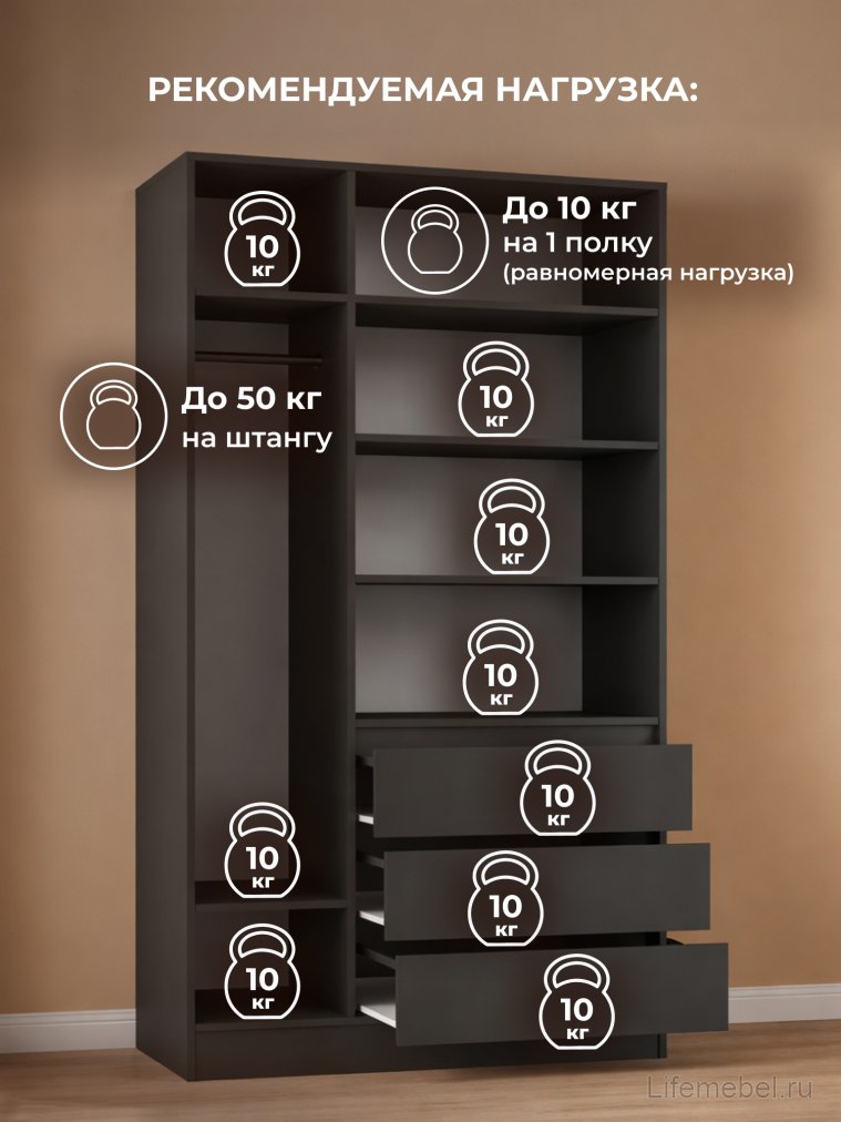 Шкаф Мадера ШМ 1200 ЛДСП графит новый