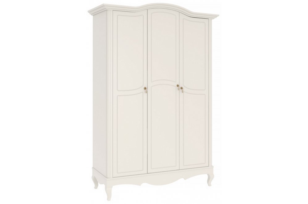 Шкаф Малонн Ави белый трехстворчатый