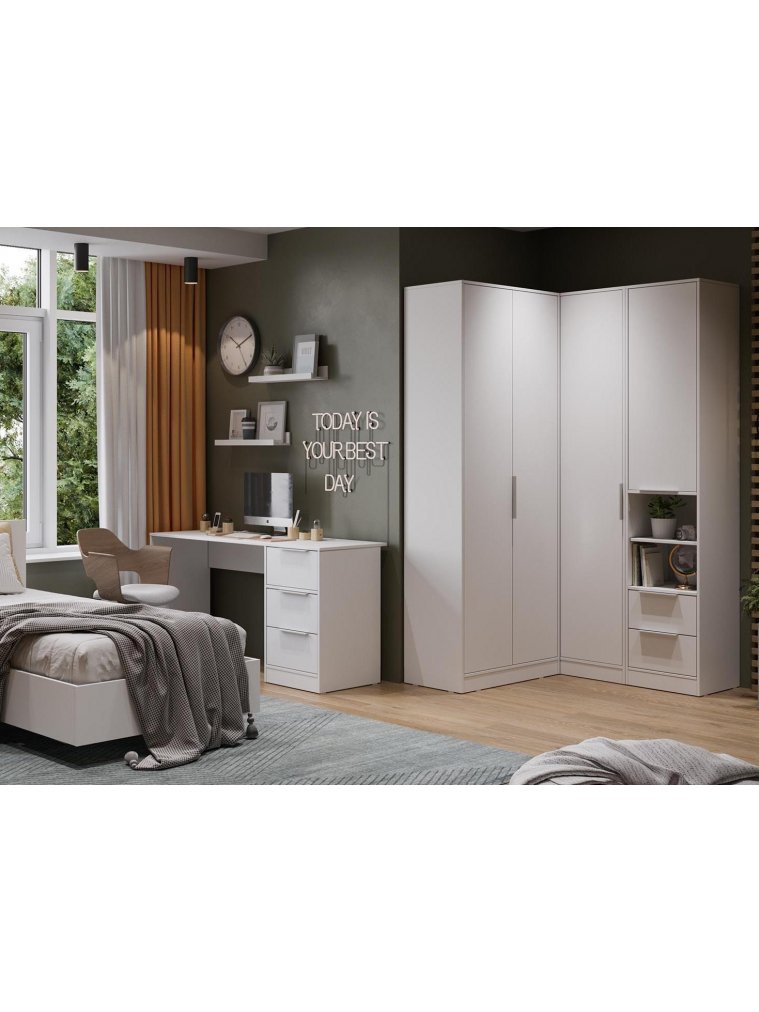 Шкаф Марли Исполнение 2 белый