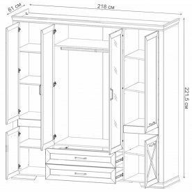 Шкаф Марсель SZF6D2S