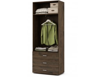 Шкаф платяной Мартин-4 платяной дуб апрель темный