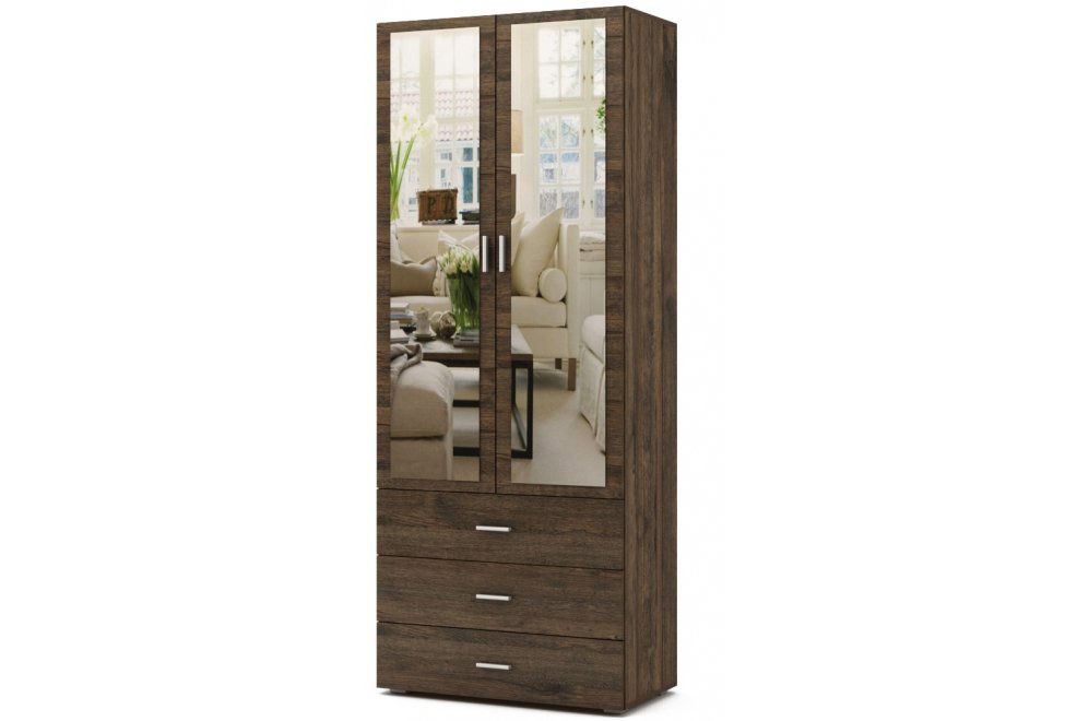 Шкаф Мартин-5 бельевой дуб апрель темный