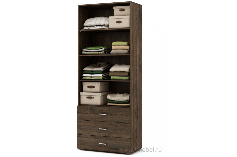 Шкаф Мартин-5 бельевой дуб апрель темный