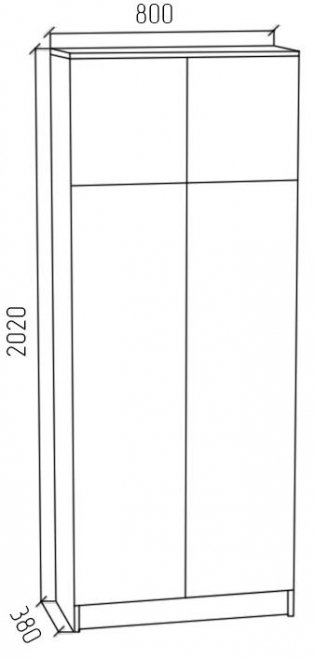 Шкаф ПРШ1 венге