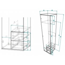 Шкаф Мебелайн-1
