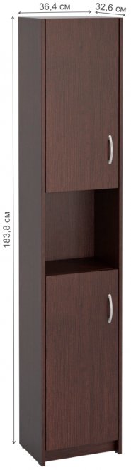 Шкаф Милана-16 левый венге