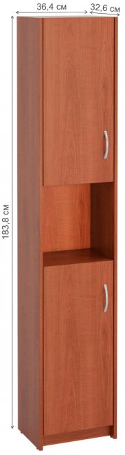 Шкаф Милана-16 левый вишня