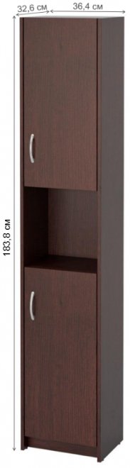 Шкаф Милана-16 правый венге