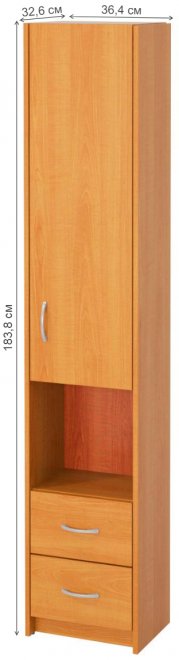 Шкаф Милана-18 правый груша