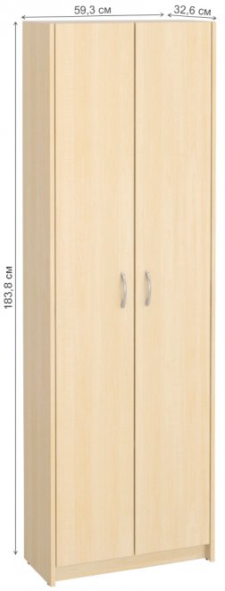 Шкаф Милана-1 дуб молочный