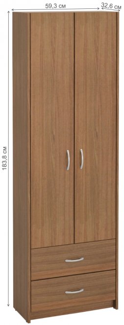Шкаф Милана-2 ясень темный